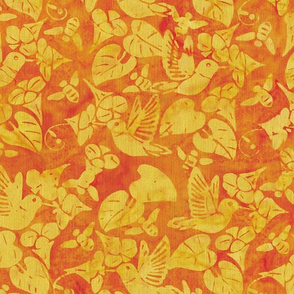 Island Batik - Humming Bird Nectar Orange Pumpkin Island Batik, Inc. 