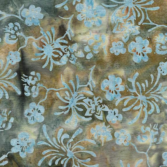 Island Batik - Naturescape - Abstract Floral Multi Brown Island Batik, Inc. 