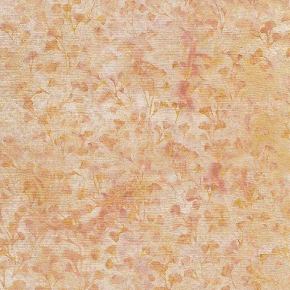 Island Batik - Naturescape - Small Floral Cantaloupe Island Batik, Inc. 