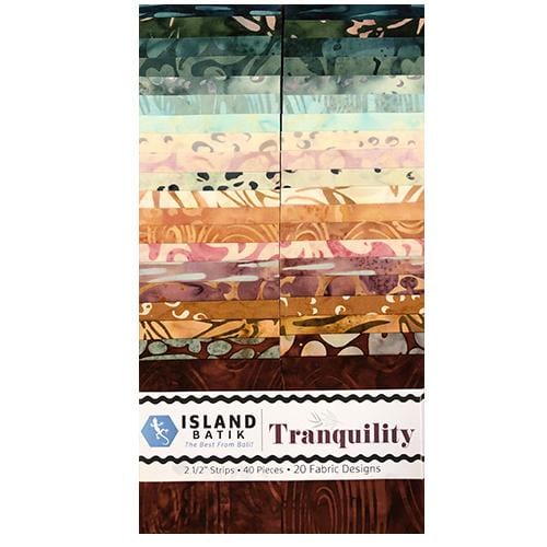 Island Batik - Tranquility - 2.5 inch Strip Pack Island Batik, Inc. 