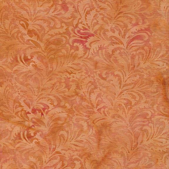 Island Batik - Vertical Vine Orange Marmalade Island Batik, Inc. 
