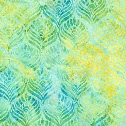 Lemon Grass - Feathers - Lemon Lime Island Batik, Inc. 
