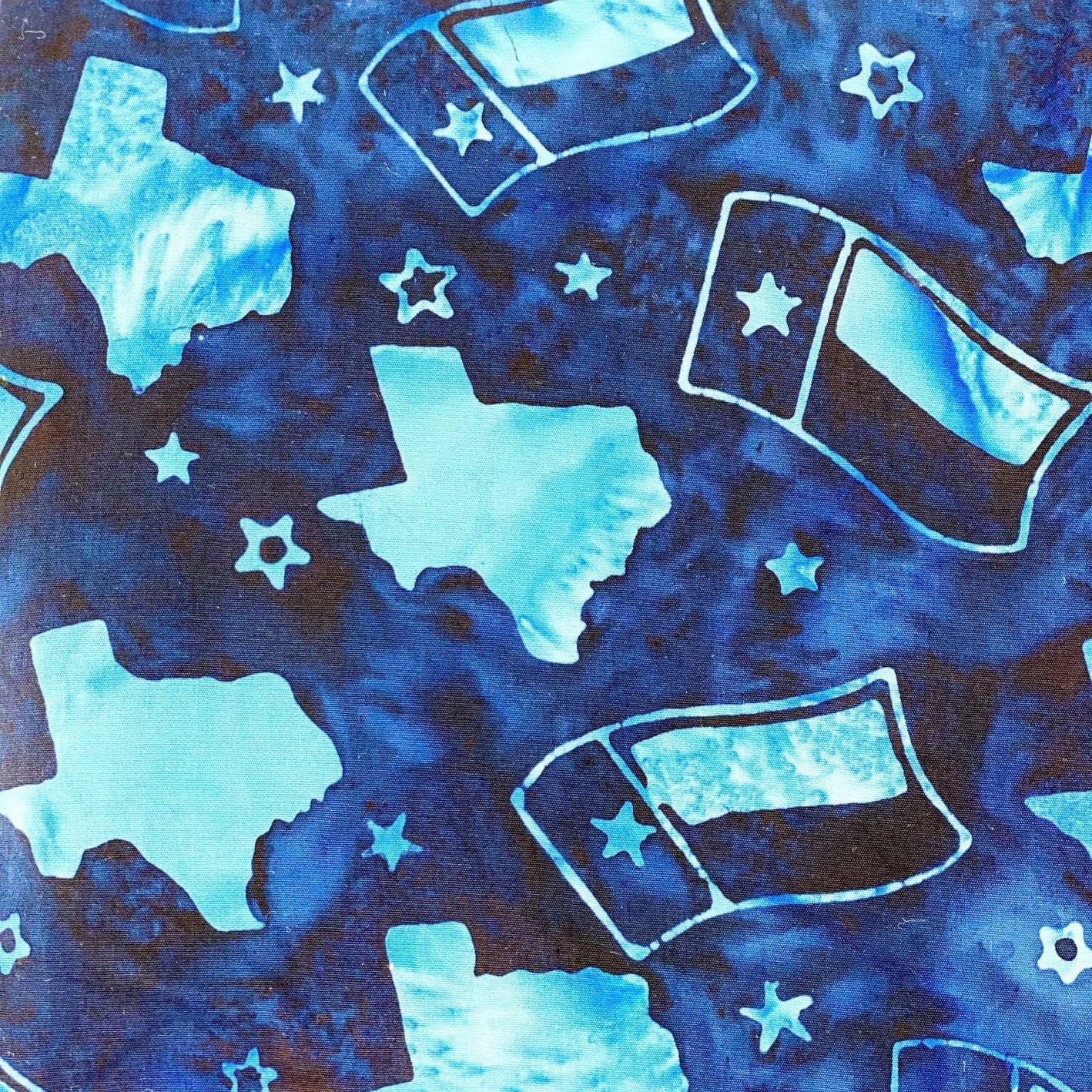 Texas Our Texas 2 - Texas State Flag Navy Island Batik, Inc. 