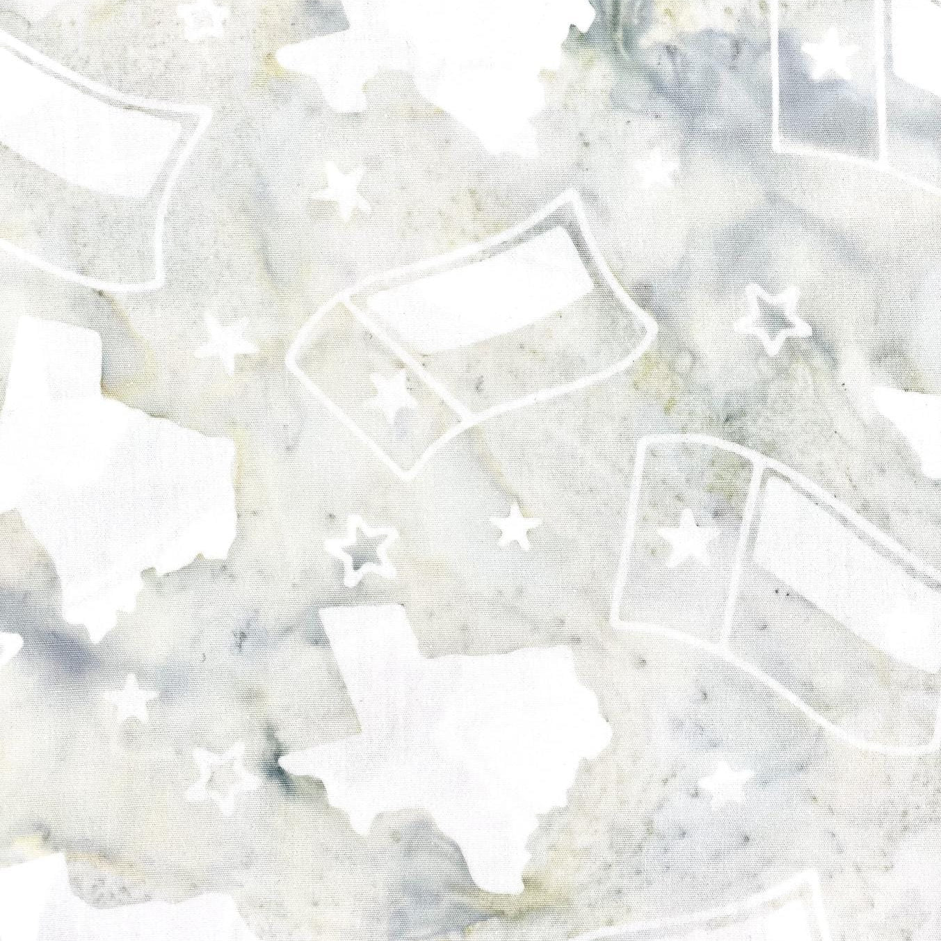 Texas Our Texas 2 - Texas State Flag Whipped Cream Island Batik, Inc. 