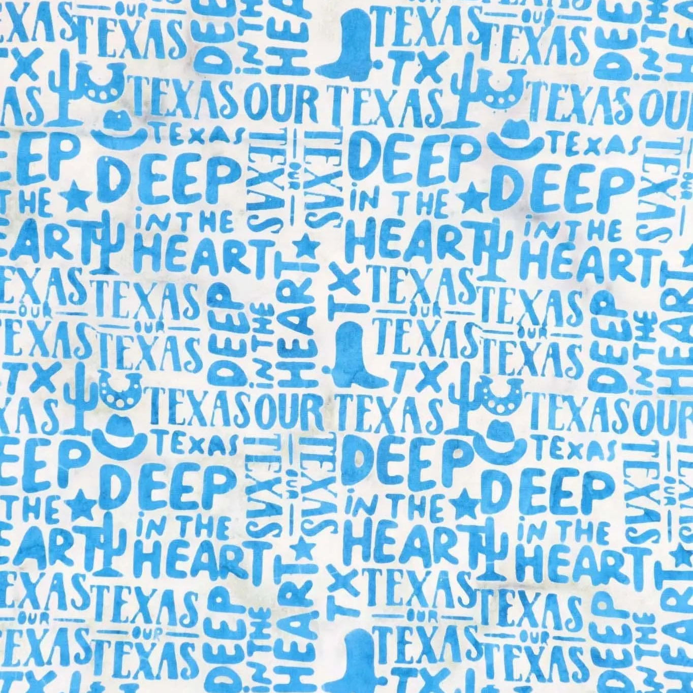 Texas Our Texas - Texas Text Sterling Island Batik, Inc. 