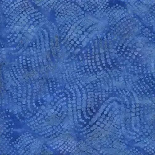 Island Batik - Basics - Wavy Dots Bluebird Island Batik, Inc. 