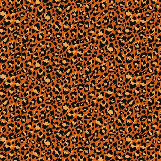 Jewel Tones- Leopard - Orange Andover Fabrics/CIT 