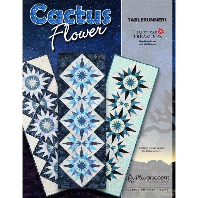 Judy Niemeyer Quiltworx - Cactus Flower Tablerunner Pattern Judy Niemeyer Quilting/Quiltworx 