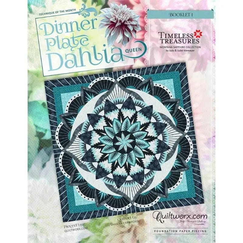 Judy Niemeyer Quiltworx - Dinner Plate Dahlia Queen Quilt Pattern Judy Niemeyer Quilting/Quiltworx 