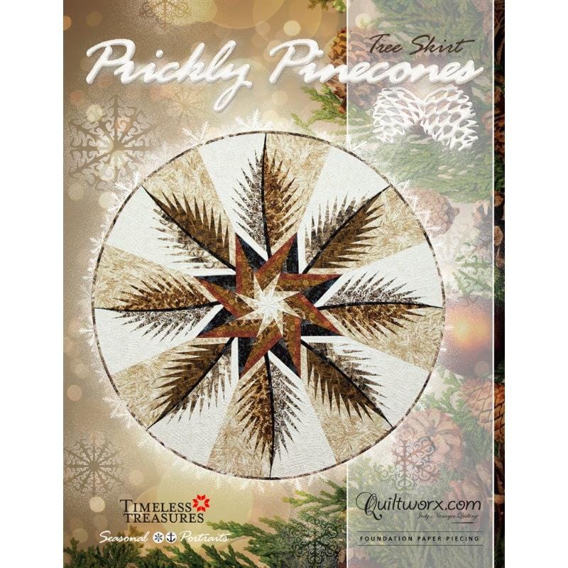 Prickly Pinecones Tree Skirt Quiltworx Pattern Judy Niemeyer Quilting/Quiltworx 