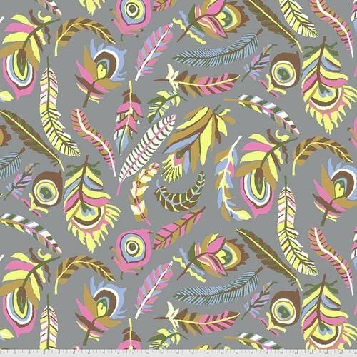 Kaffe Fassett Collective Aug21 - Tickle My Fancy - Grey FreeSpirit Fabrics 