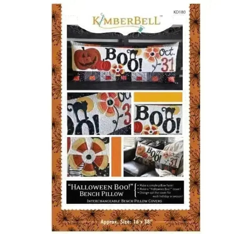 Halloween Boo Bench Pillow Pattern Kimberbell Designs 