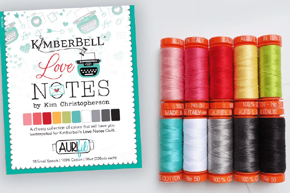 Kimberbell Love Notes Thread Collection AURIfil USA 