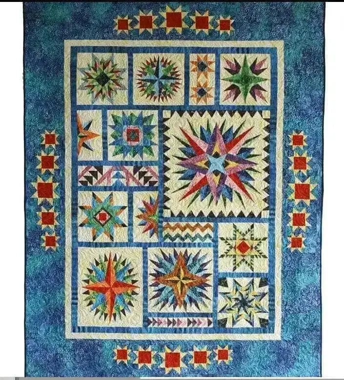 Celestial Stars Quilt Pattern LAKEVIEW QUILTING 
