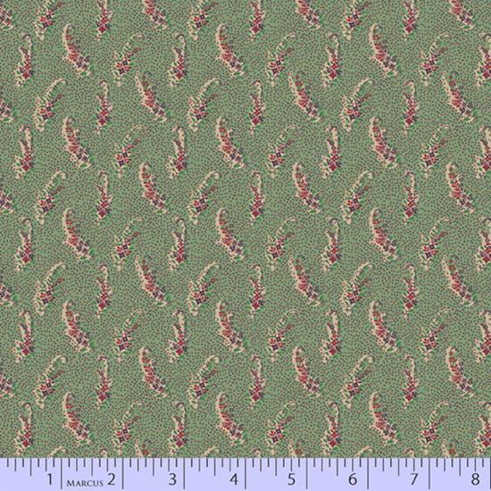 The Midlands - Feathers - Green Marcus Fabrics /NOT CIT 
