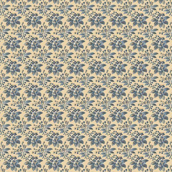 Back in the Day -  Elsie's Bouquet Blue Marcus Fabrics /NOT CIT 