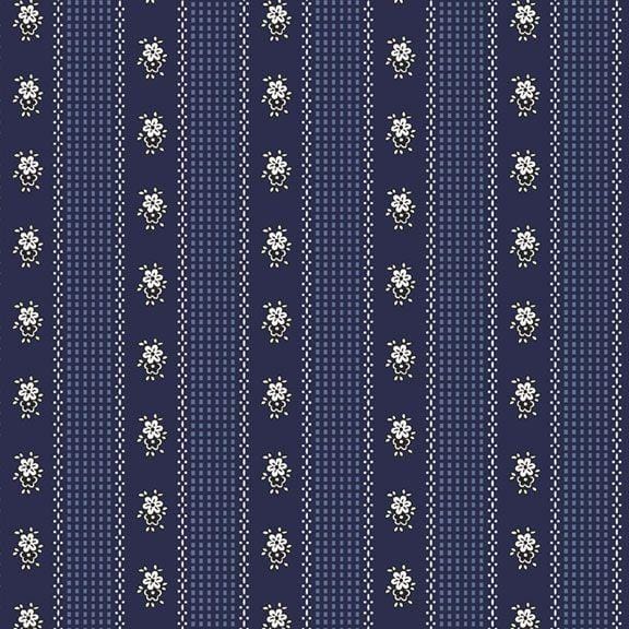 Favorite Fibers - Stripe Navy Marcus Fabrics /NOT CIT 