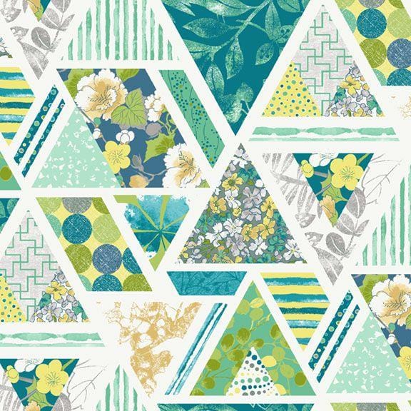 Marcus Fabrics - Greenhouse Garden -  Vollege Blue Marcus Fabrics /NOT CIT 