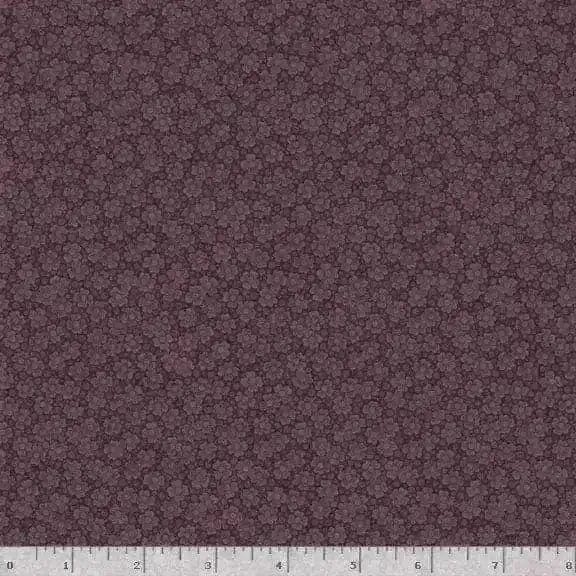 Puprle Passion - Four Petals - Dark Purple Marcus Fabrics /NOT CIT 