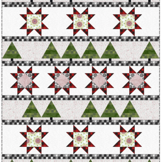 Mod Winterland Pattern NEEDLE IN A HAYES STACK 