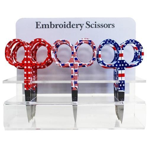 ALLARY - Emb Scissor 3.75 inch with Star Stripe 6340-82