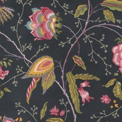 Florences Fancy - Fanciful Florals Black 3166013