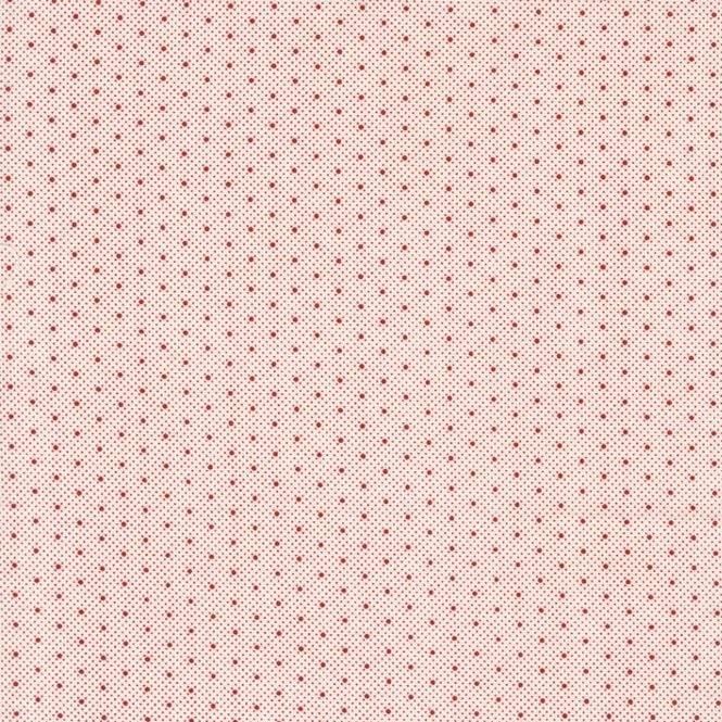 Moda Fabrics - Red and White Gatherings - Double Dots Vanilla MODA/ United Notions 