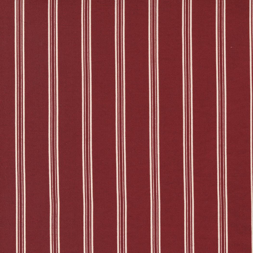 Moda Fabrics - Red and White Gatherings - Double Stripe Burgundy MODA/ United Notions 