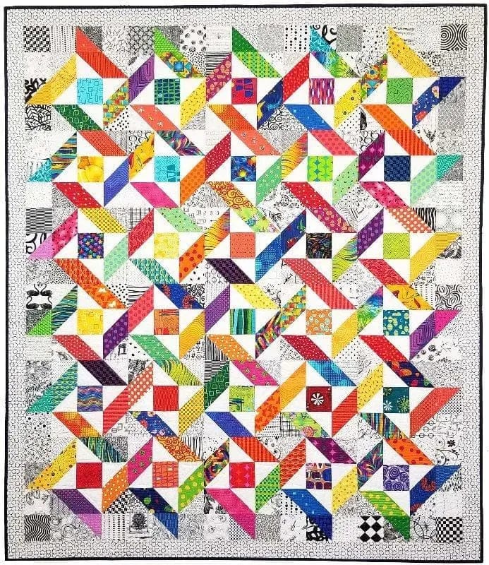 Weaving Stars Quilt Pattern Nancy Mahoney 