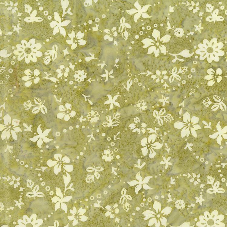 Banyan Batiks - Rose Parade - Floral Toss Olive Northcott 