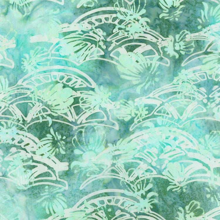 Banyan Batiks - Vintique - Emblem Toss Ocean Mist 80965-66