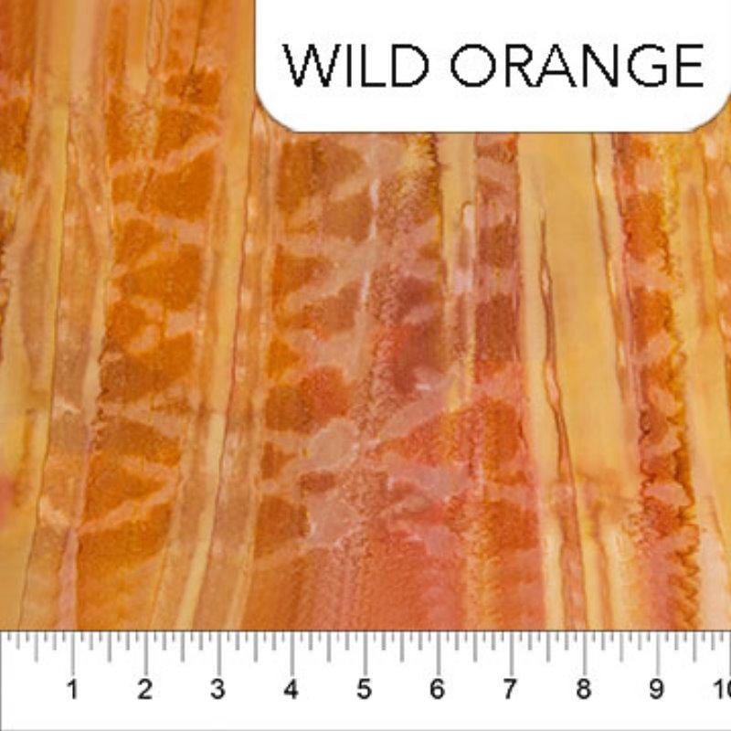 Brush Strokes - Wild Orange Northcott 
