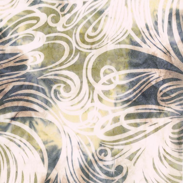 Color Me Banyan - Swirls Bleached Dove Northcott 