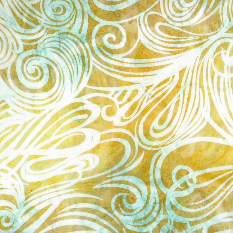 Color Me Banyan - Swirls Bleached Sunshine Northcott 