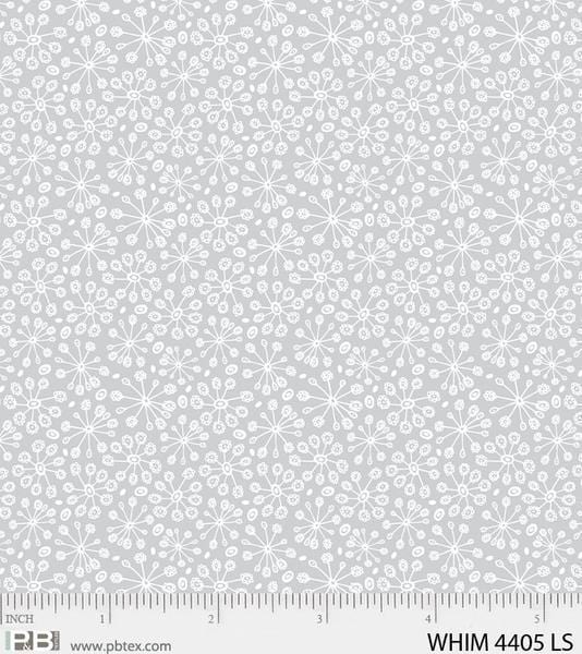 Whimsy - Dandy Blossom - Light Grey P & B TEXTILE, INC 