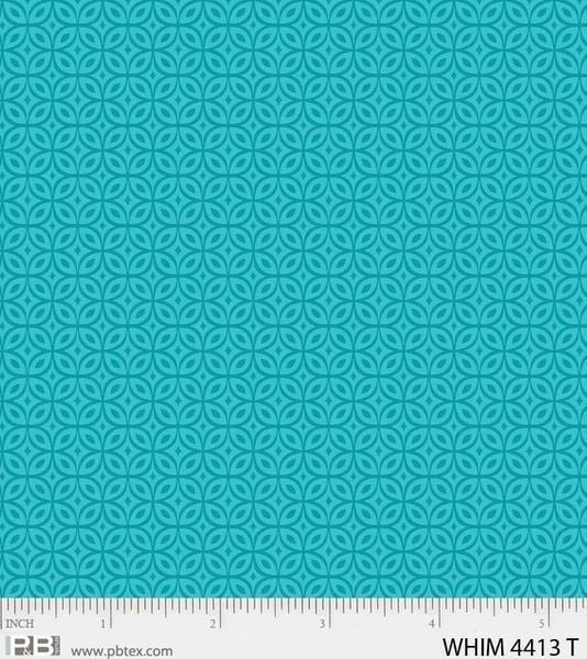 Whimsy - Optic - Teal P & B TEXTILE, INC 