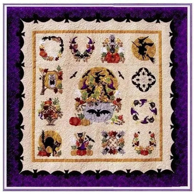 Image of Baltimore Halloween quilt.