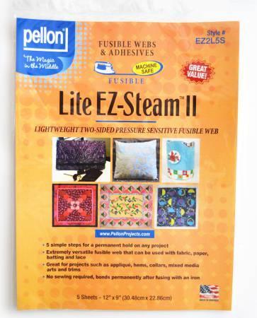 Pellon EZ Steam II Lite 12in x 9in / 5 pk BREWER 