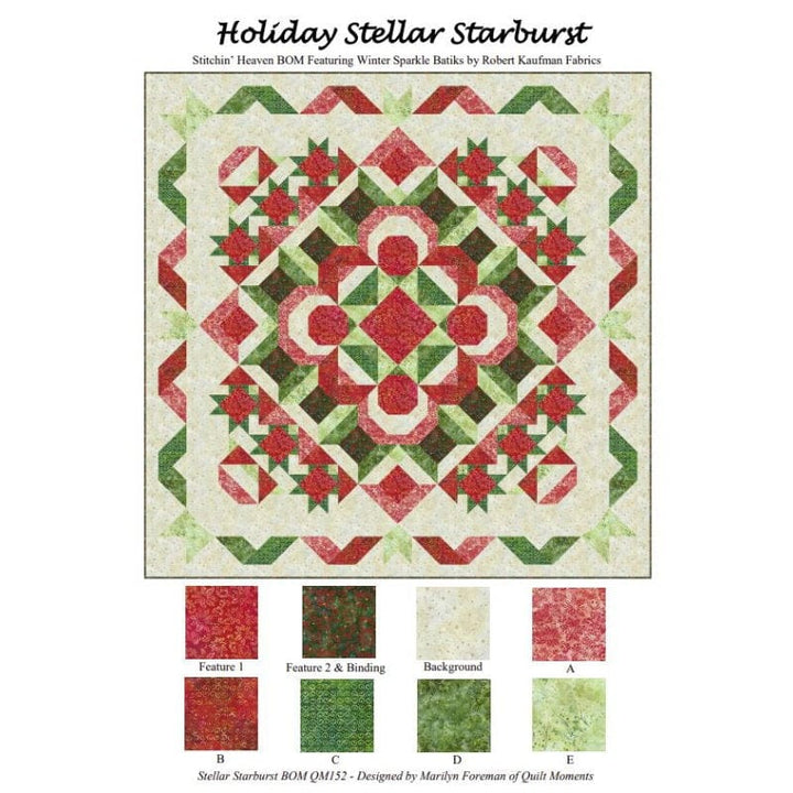 Stellar Starburst  Pattern QUILT MOMENTS 