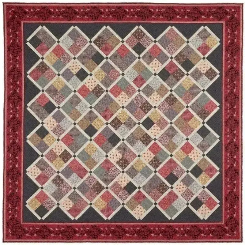 Red Crinoline Quilts - Savannah Quilt Pattern Red Crinoline Quilts 