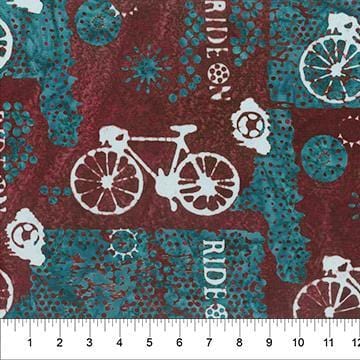 Ride On III - Bicycle - Turquoise Cranberry Northcott 