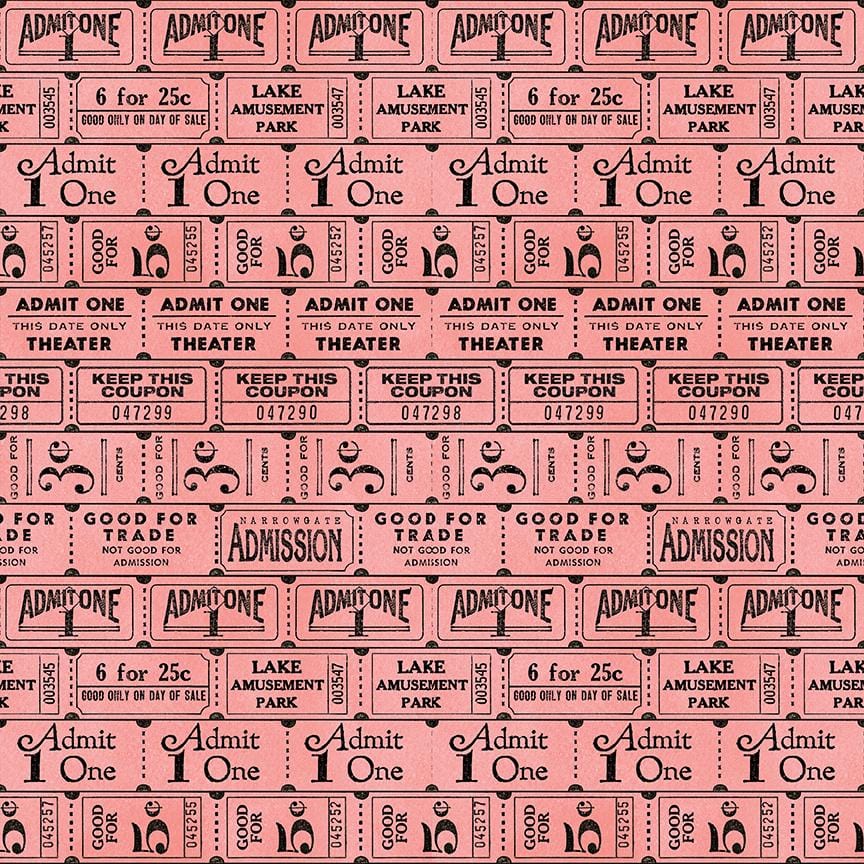 Art Journal - Ticket Rolls Coral C13037-CORAL