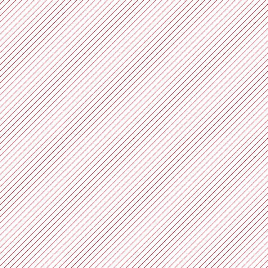 Cheerfully Red - Diagonal Stripes White Riley Blake 