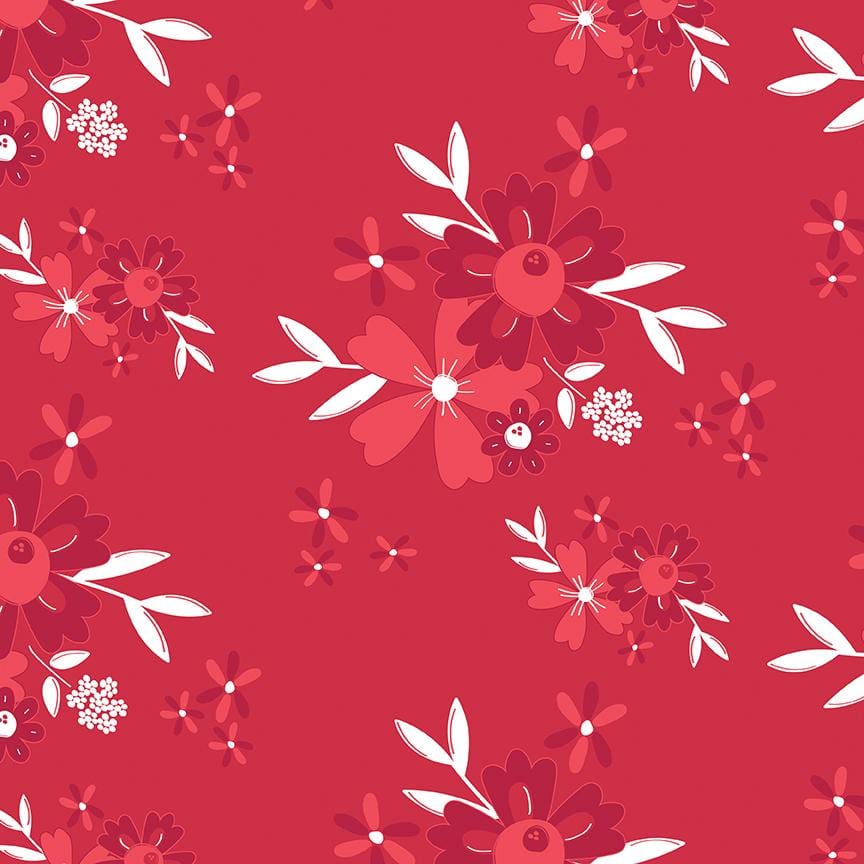 Cheerfully Red -  Main Floral Red Riley Blake 
