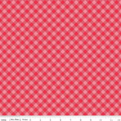Riley Blake - Cozy Christmas - Gingham Pink Riley Blake 