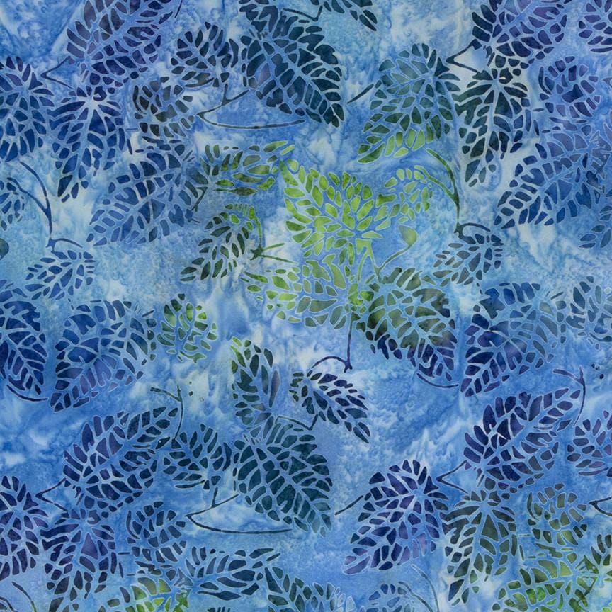 Expression Batiks Tjaps - Blue Green Multi Riley Blake 