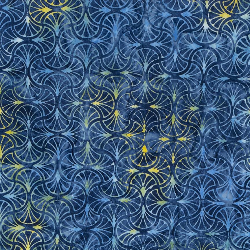 Expression Batiks Tjaps - Blue Multi 2 Riley Blake 