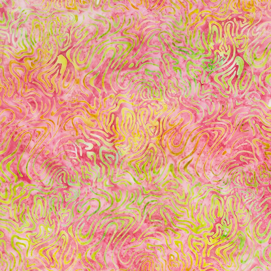 Expression Batiks Tjaps - Pink Multi Riley Blake 