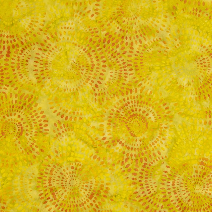 Expression Batiks Tjaps - Yellow Green Multi Riley Blake 