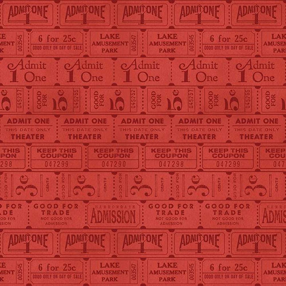 Journal Basics - Ticket Row Red C13053-RED